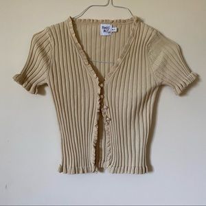 Princess Polly beige cardigan